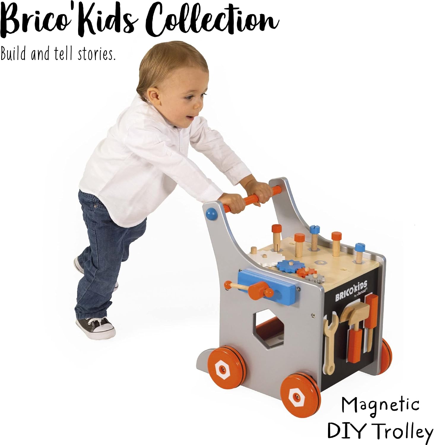 BRICO KIDS MAGNETIC DIY TROLLEY
