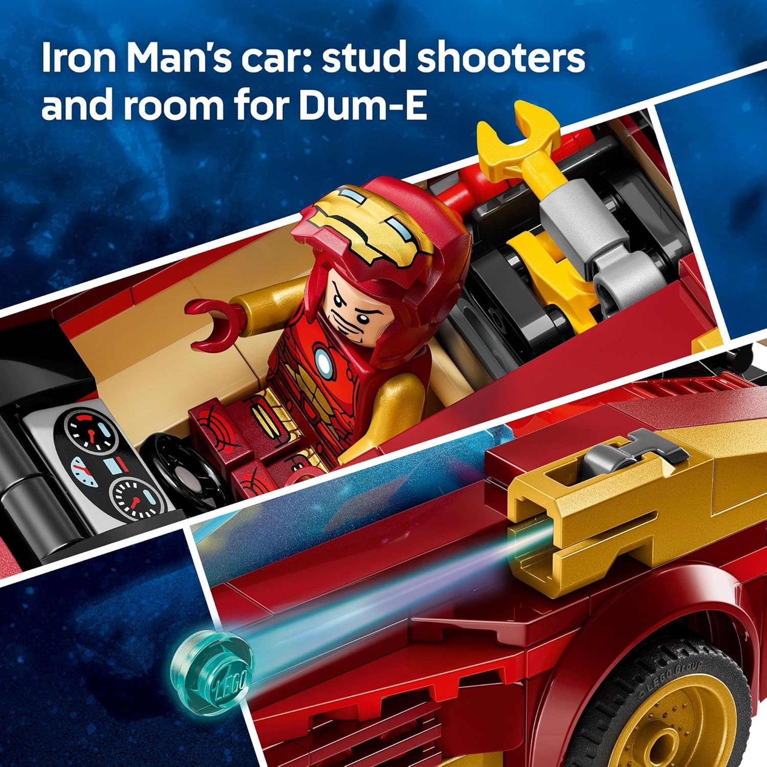 IRON MAN CAR AND BLACK PANTHER VS RED HULK