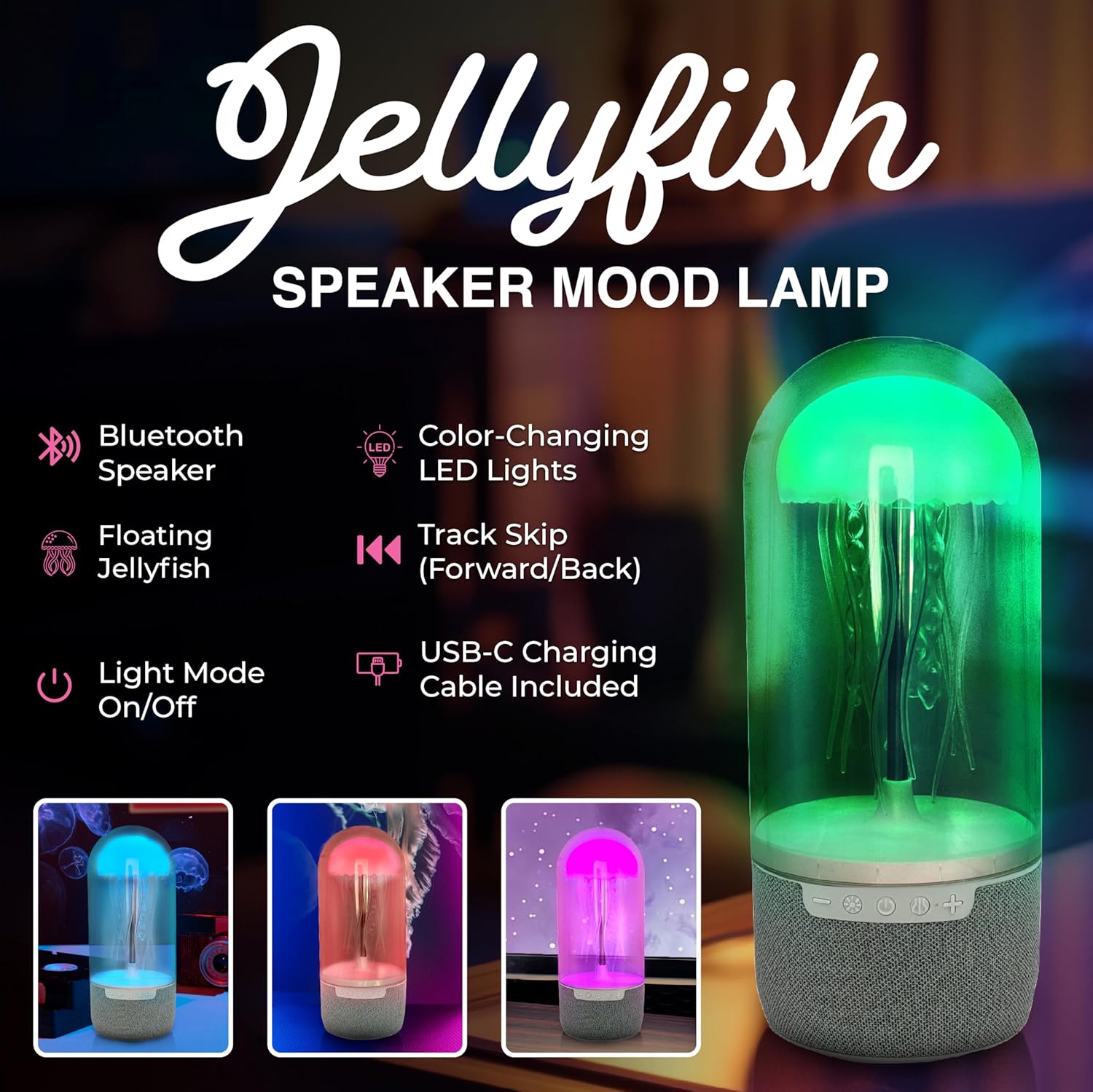 Jelly Fish Lamp Bluetooth Speaker
