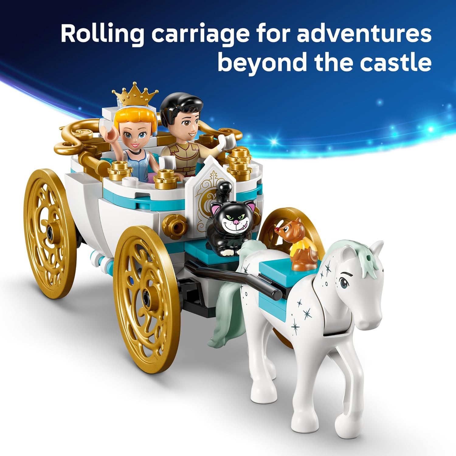 CINDERELLAS CASTLE AND HORSE CARRIAGE