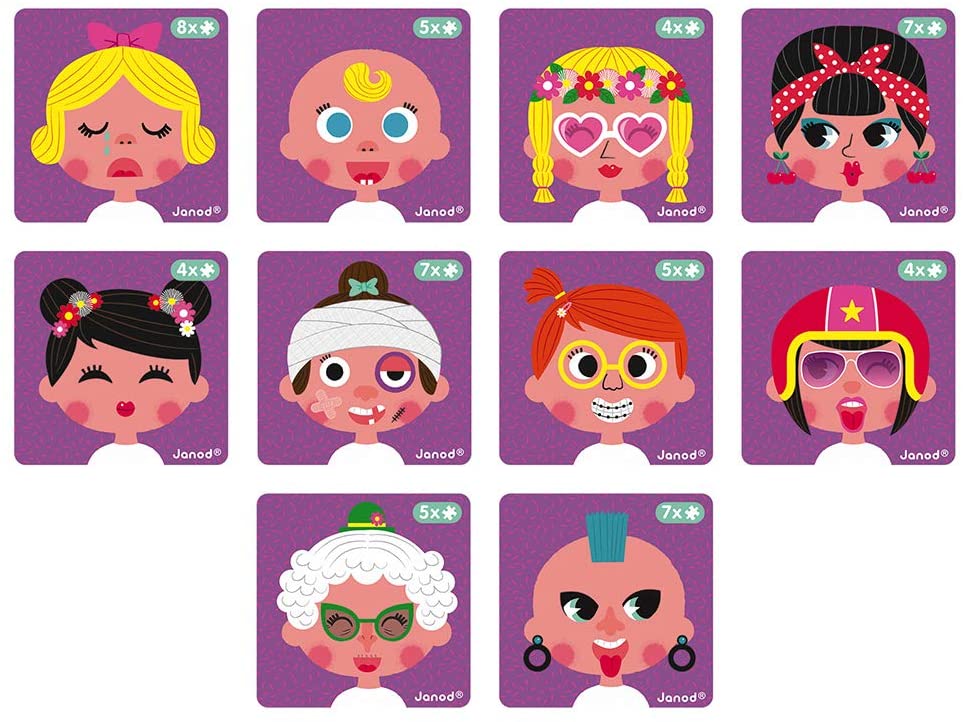 MAGNETIBOOK GIRLS CRAZY FACES