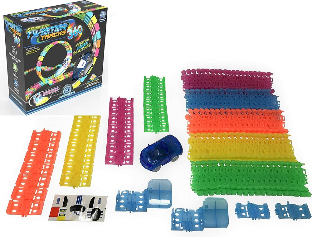 TWISTER TRACKS 360 GLOW IN THE DARK WITH EMERGENCY VEHICLE