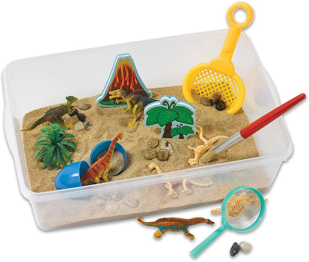 SENSORY BIN DINOSAURS DIG