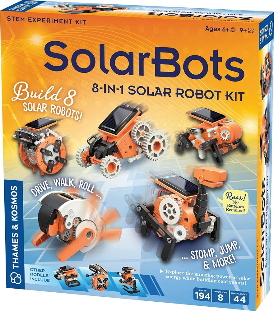 SOLAR BOTS 8 IN 1 SOLAR ROBOT KIT