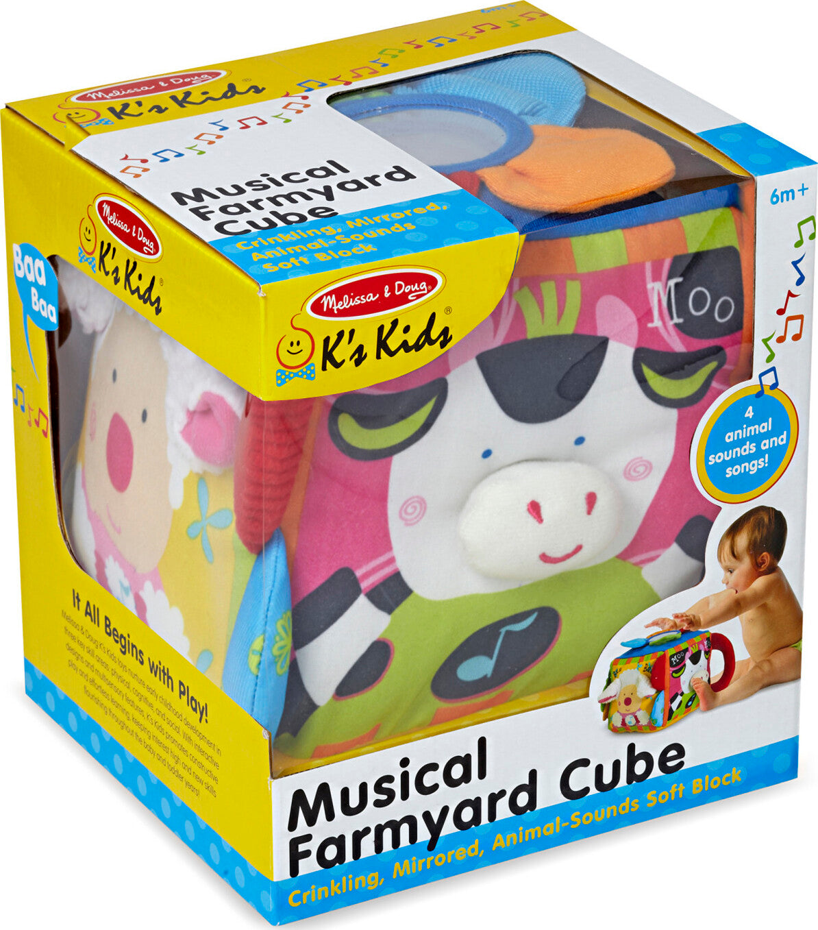 MUSICAL FARMYARD CUBE