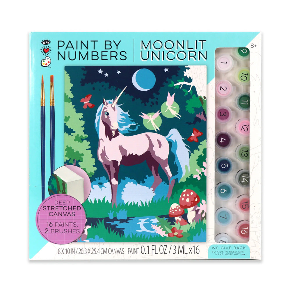 PAINT BY NUMBER MOONLIT UNICORN