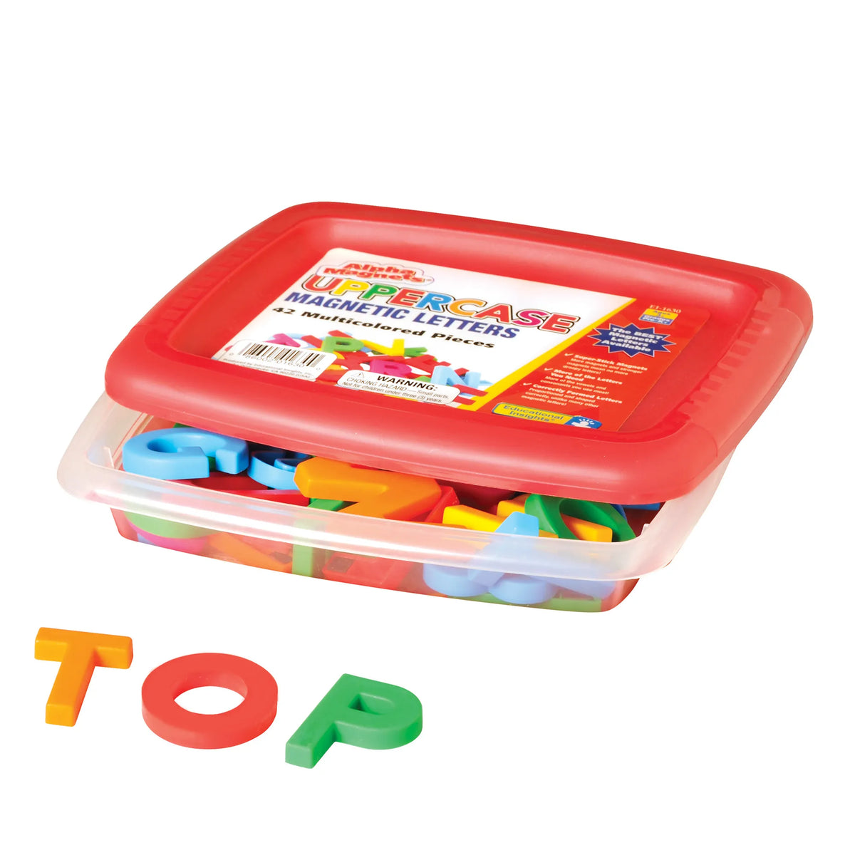 MULTICOLOR UPPERCASE ALPHAMAGNETS 42PC