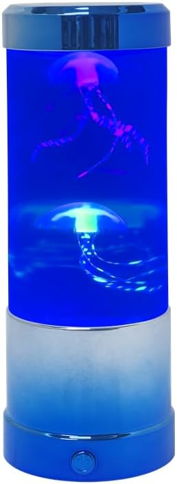 JELLY FISH LAMP MINI BLUE METALLIC