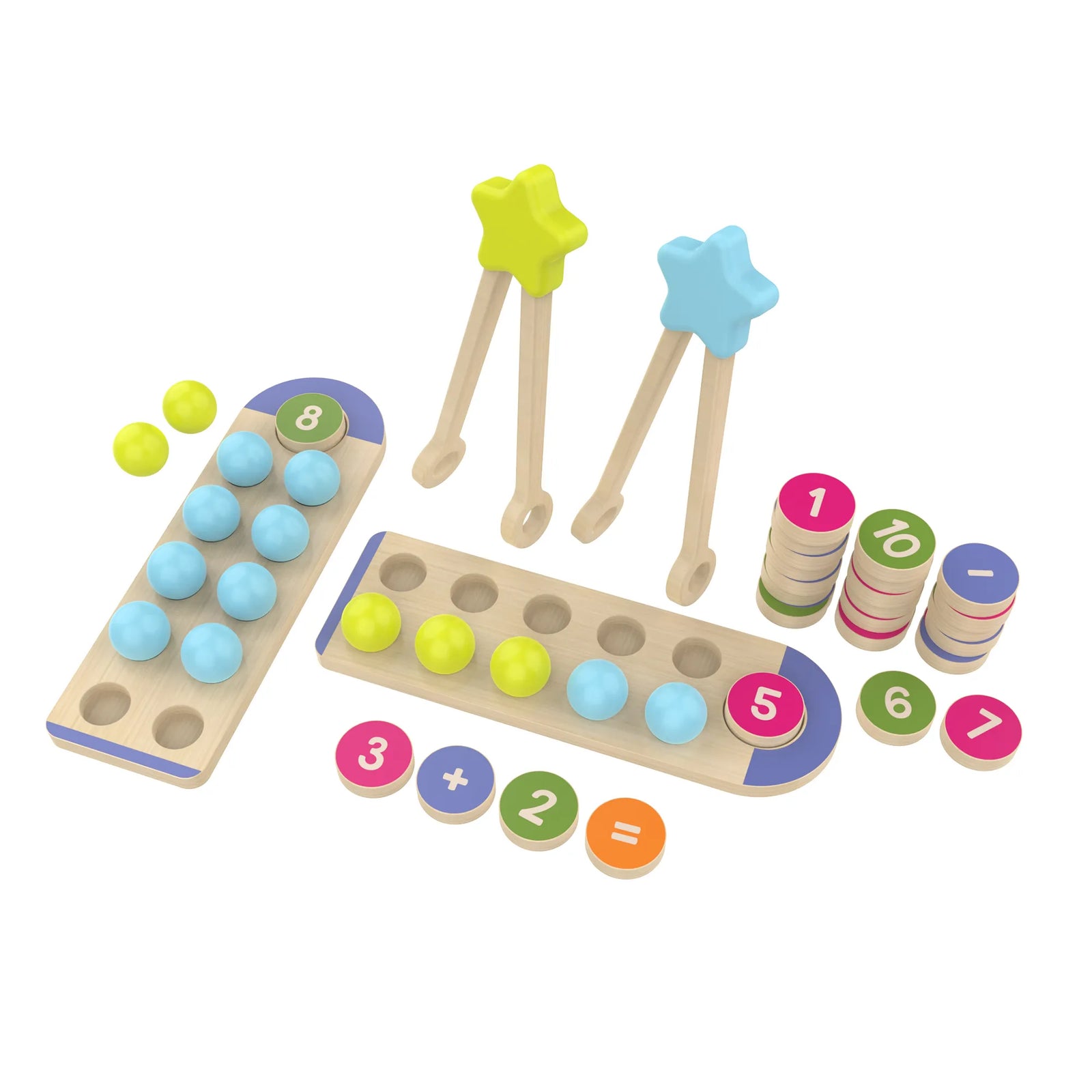 COUNT AND MATCH WOODEN SET