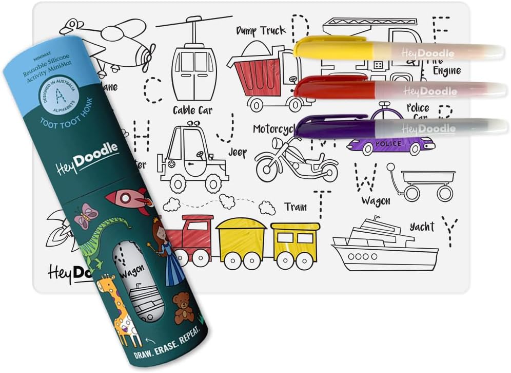 TOOT TOOT HONK COLORING MAT