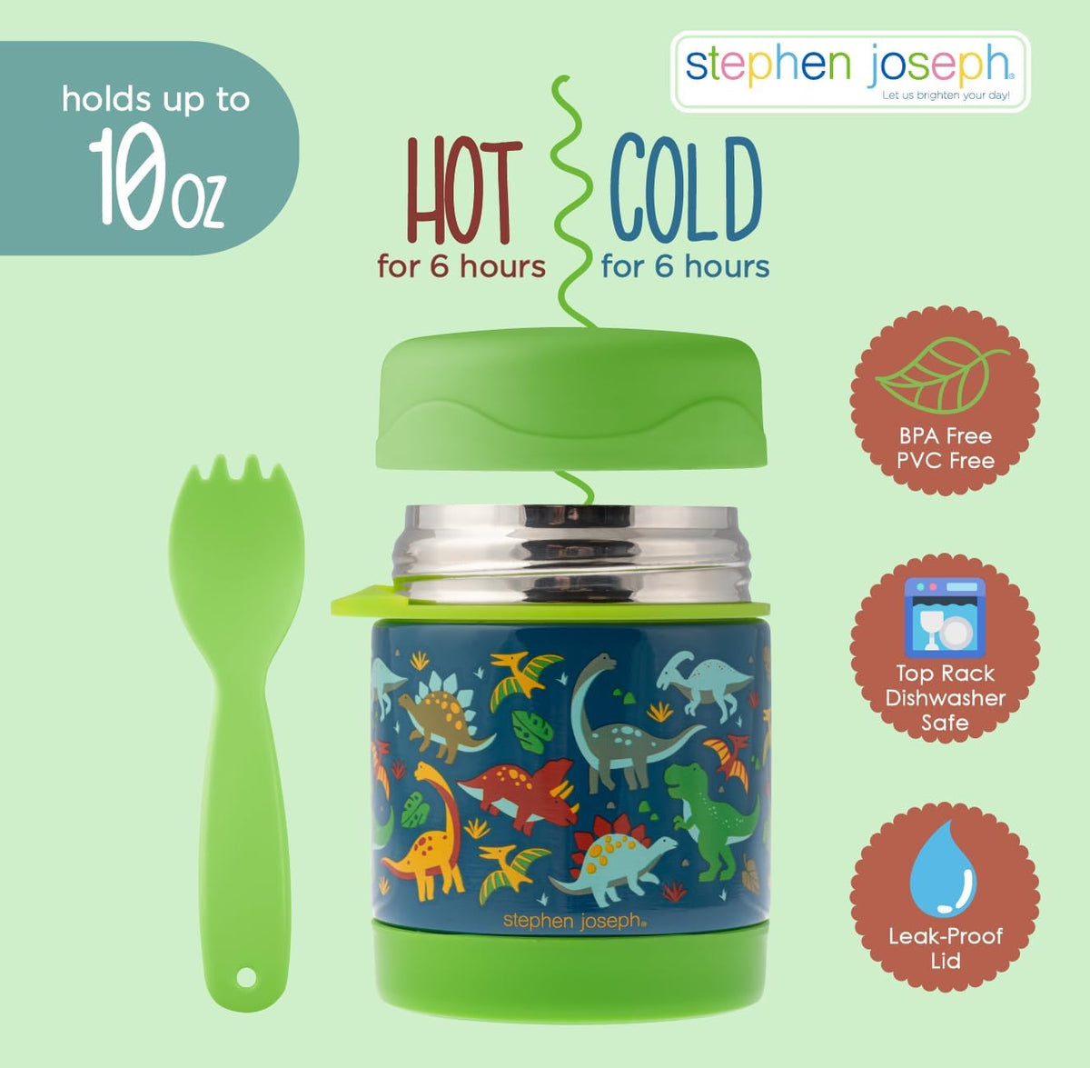 INSULATED FOOD JAR DINO
