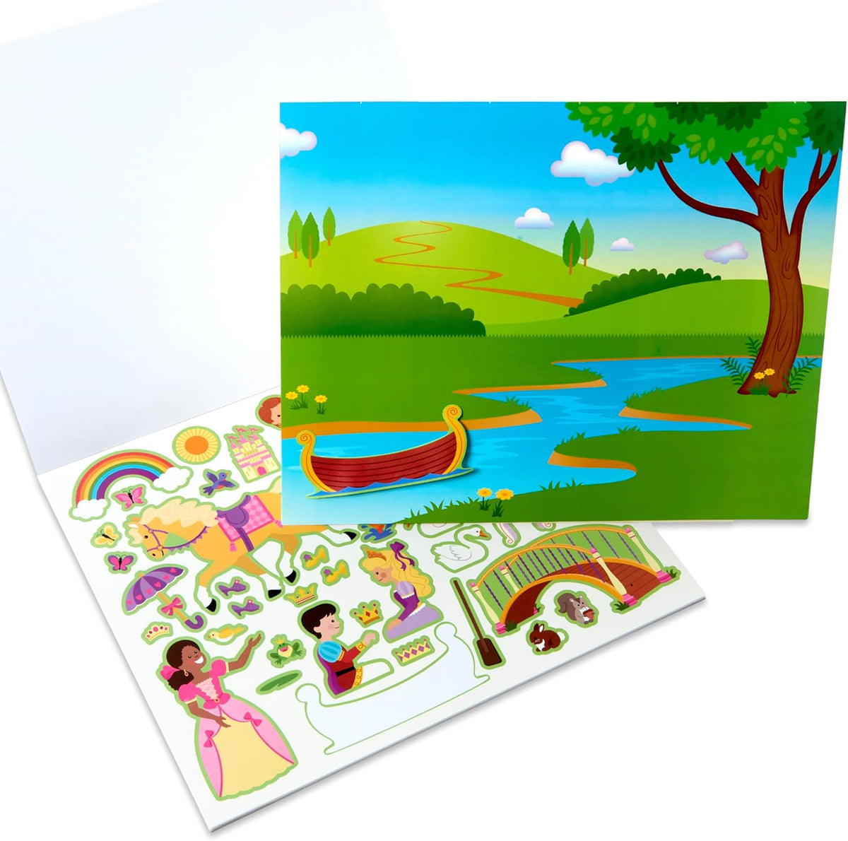 REUSABLE STICKER PAD - PRINCESS CASTLE
