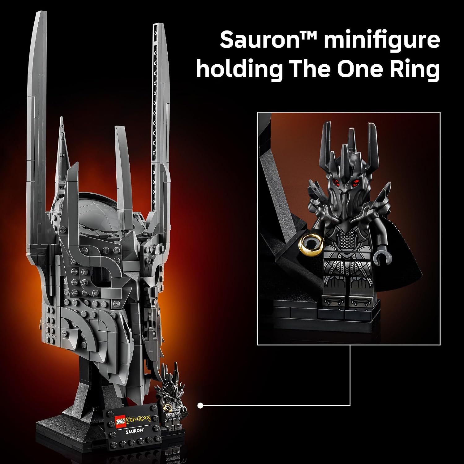 THE LORD OF THE RINGS SAURONS HELMET