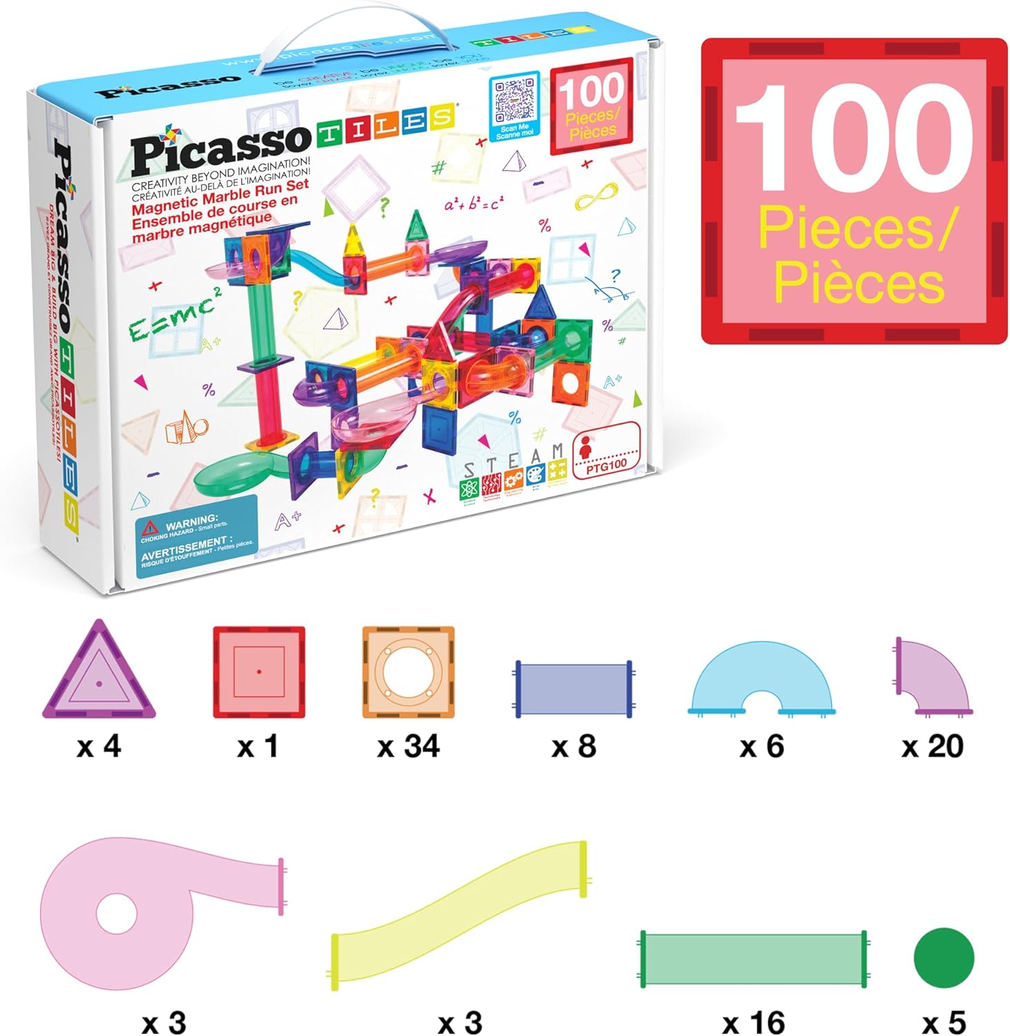PICASSO TILES 100 PC MARBLE RUN
