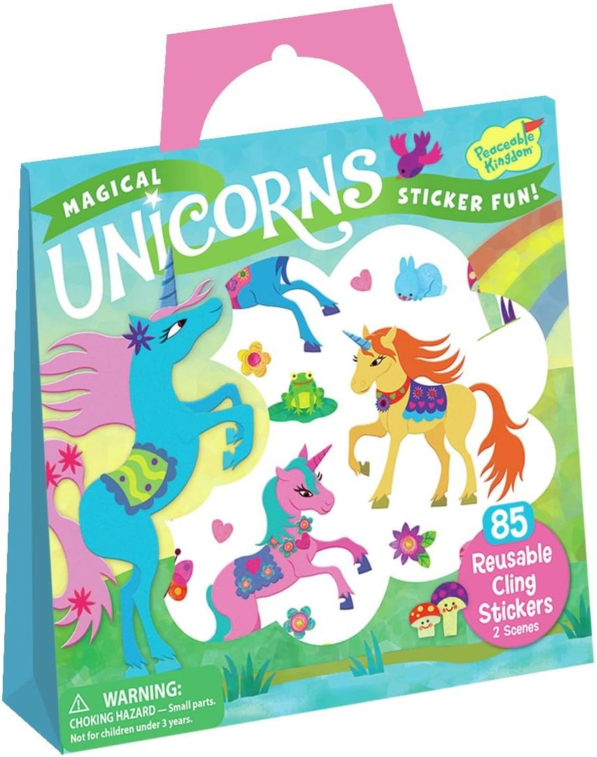 MAGICAL UNICORNS REUSABLE STICKER