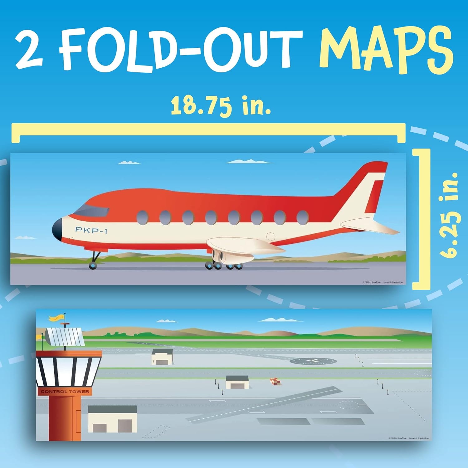 AT THE AIRPORT REUSABLE STICKER TOTE