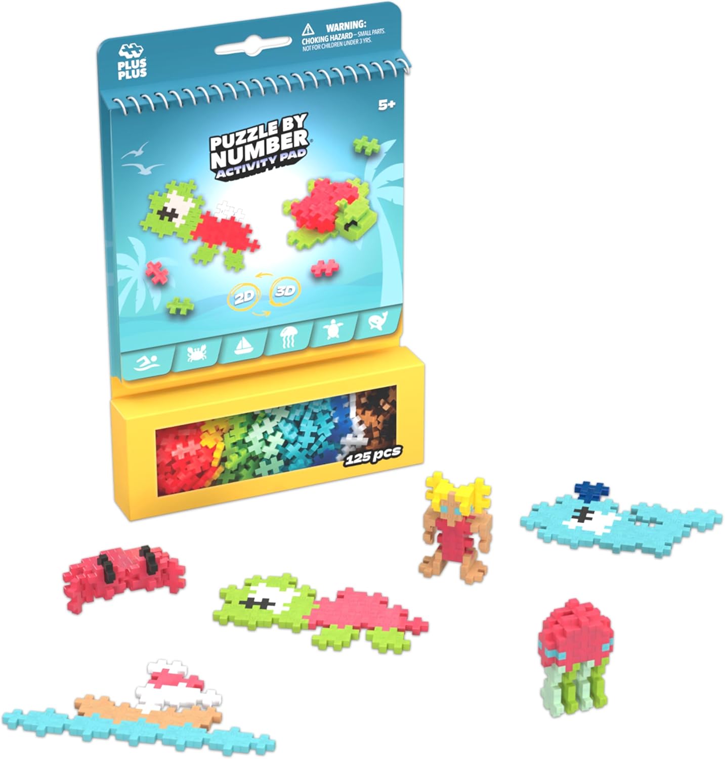 PUZZLE BY NUMBER ACTIVITY PAD OCEAN