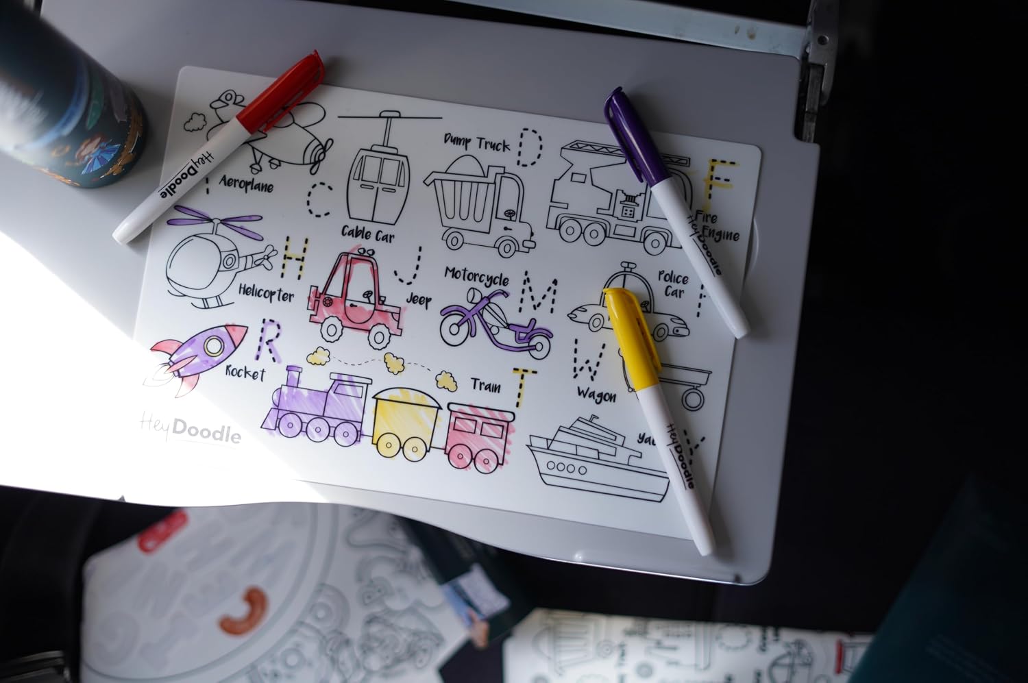 TOOT TOOT HONK COLORING MAT