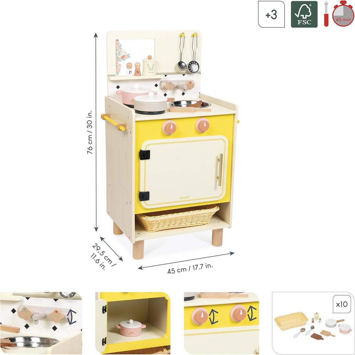 COTTAGE CHIC COMPACT COOKER