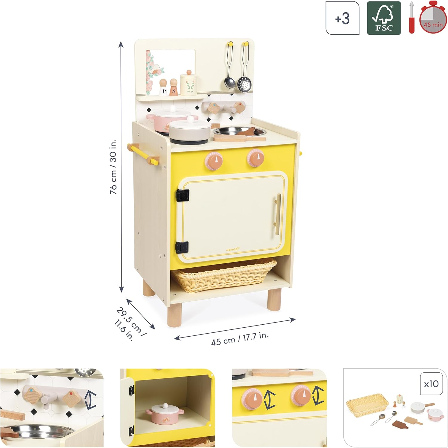 COTTAGE CHIC COMPACT COOKER