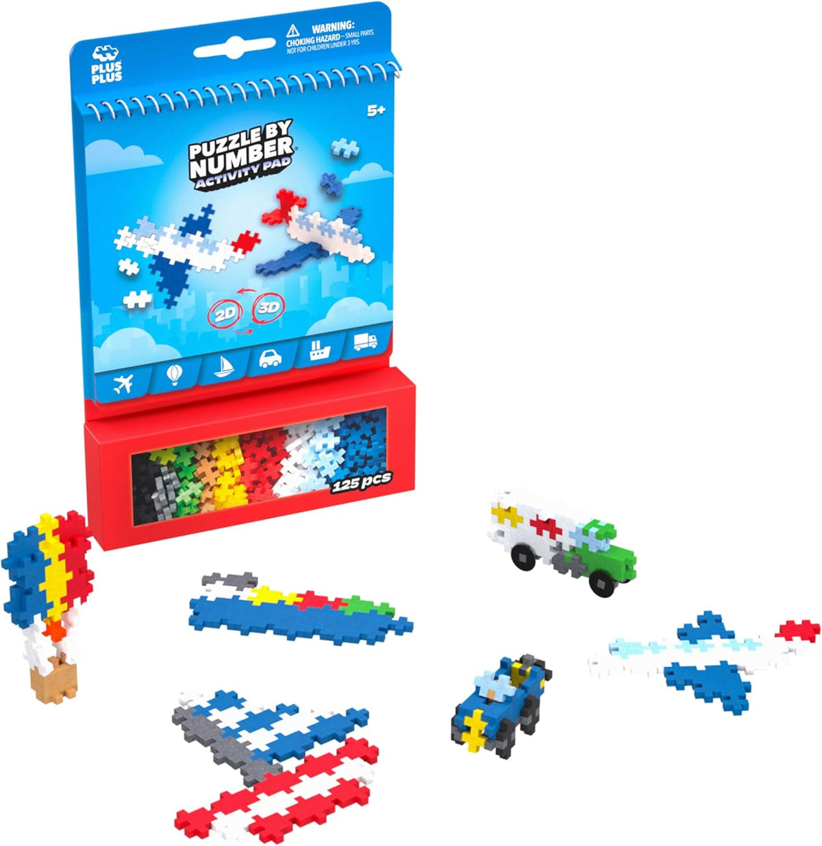 PUZZLE BY NUMBER ACTIVITY PAD TRANSPORTATION