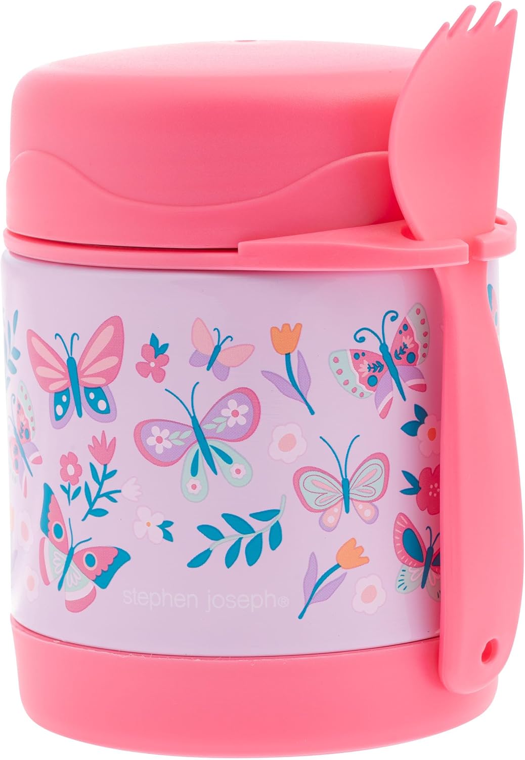 INSULATED FOOD JAR LILAC BUTTERFLY