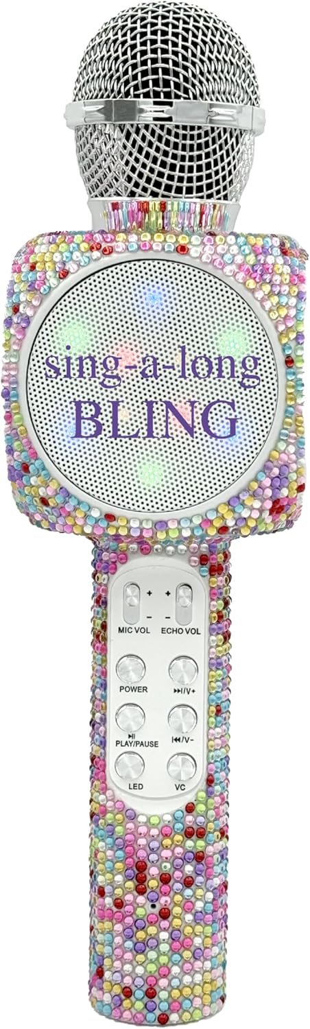 Microphone Confetti Bling