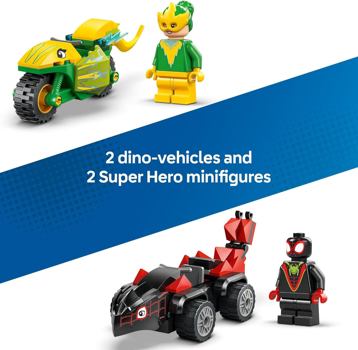 SPIN AND ELECTRO DINOSAUR VEHICLE CHASE