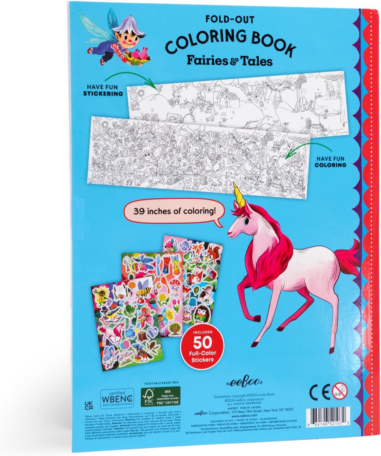 Fold-Out Coloring Book - Fairies and Tales
