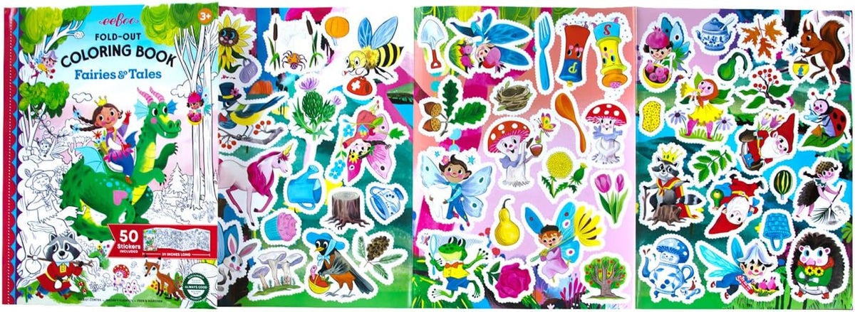 Fold-Out Coloring Book - Fairies and Tales