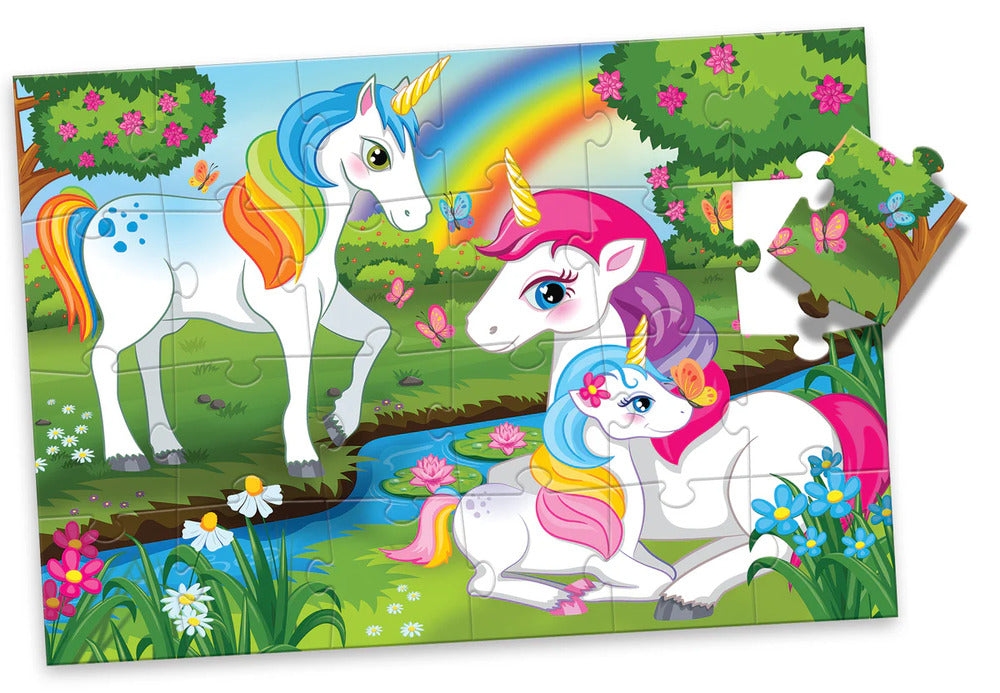 24PC MYSTICAL UNICORN FLOOR PUZZLE