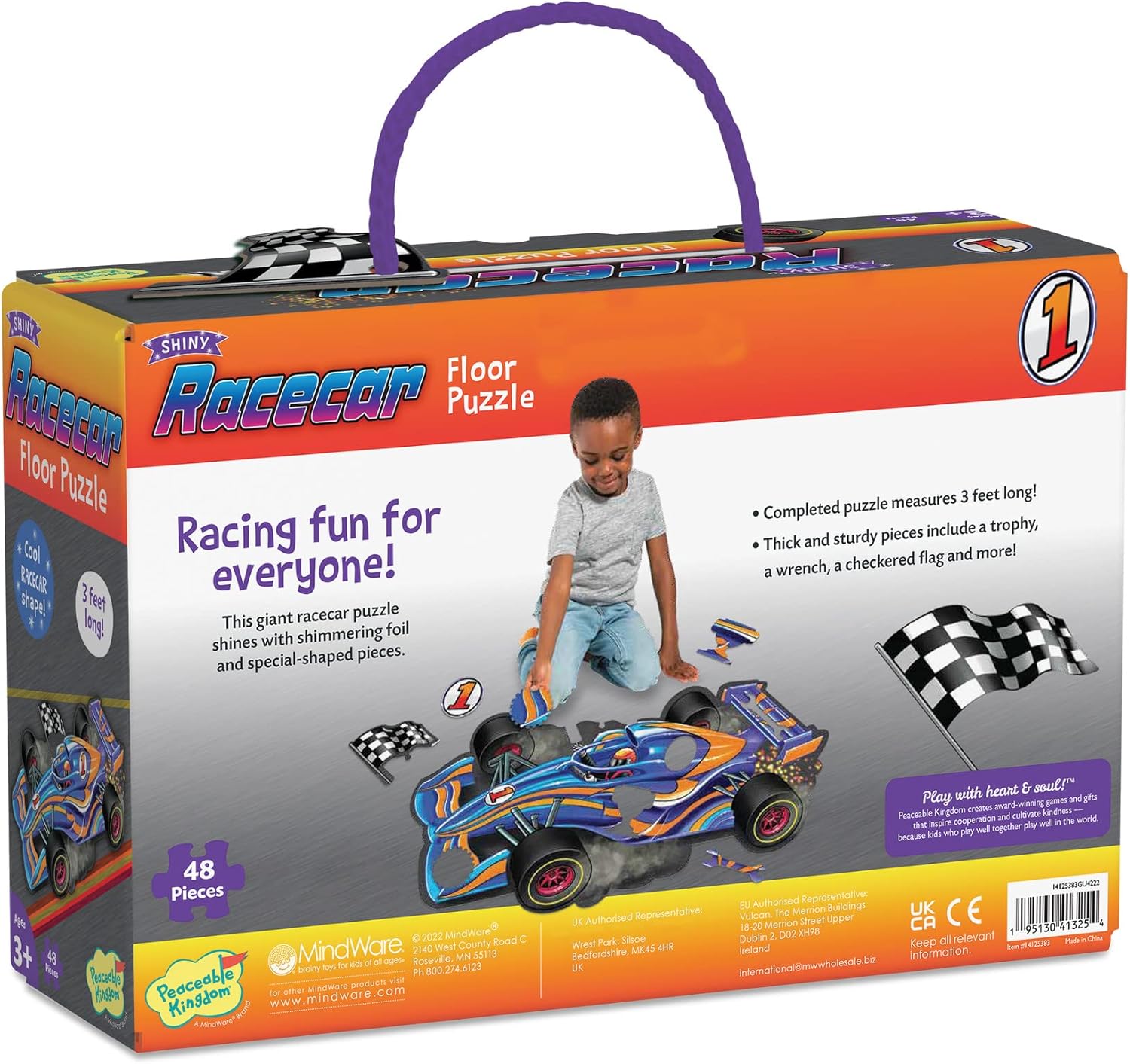 RACE CAR FLOOR PUZZLE