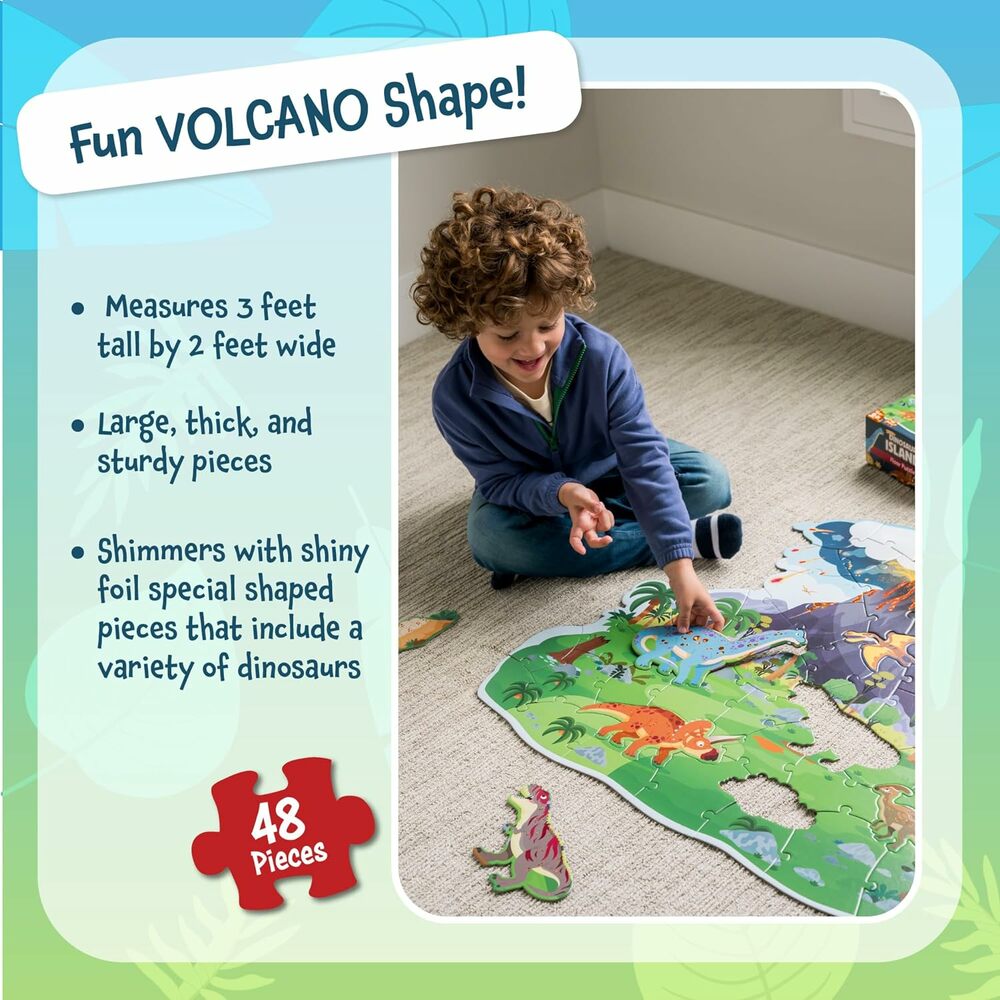 DINOSAUR VOLCANO FLOOR PUZZLE