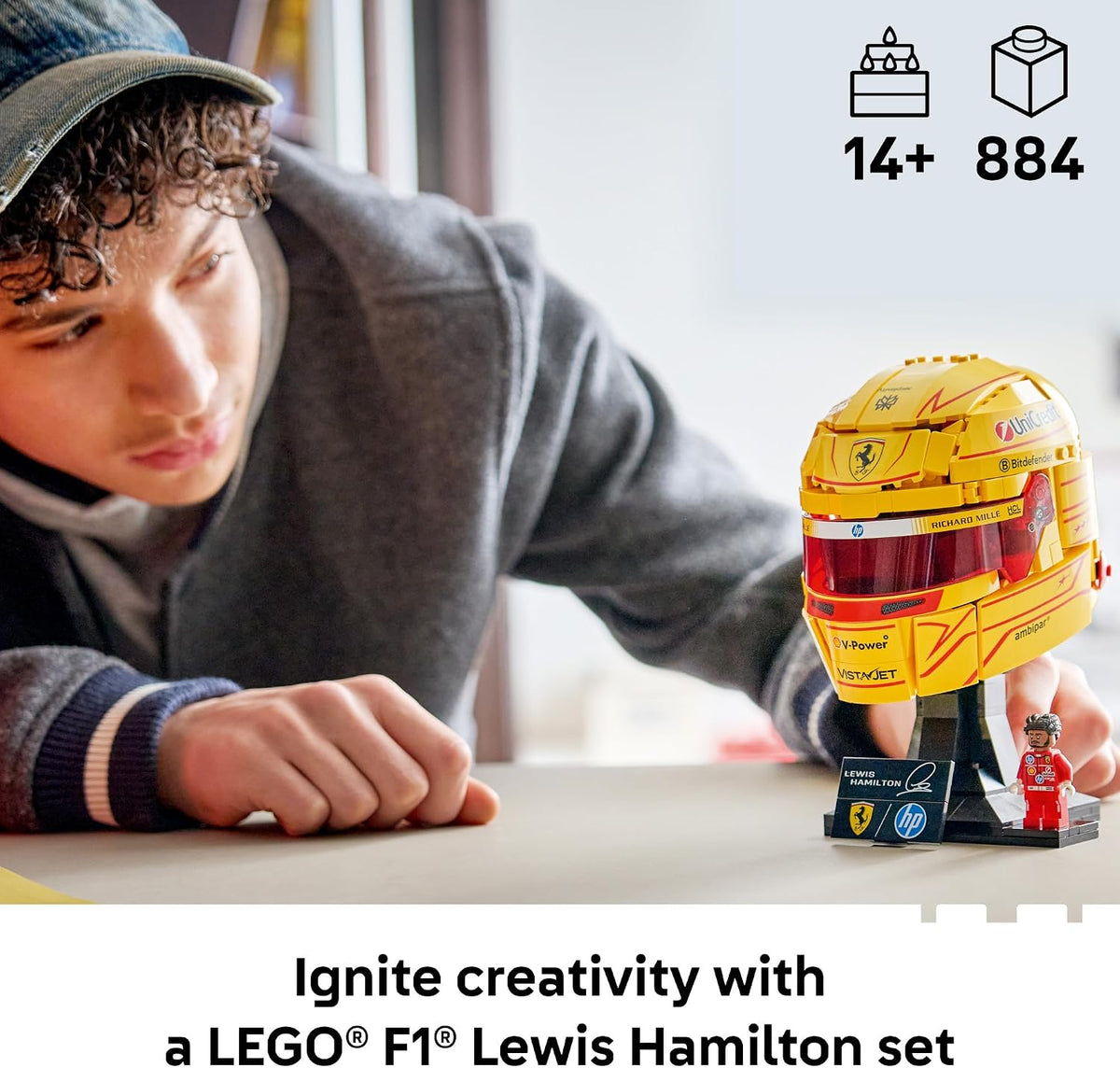 LEWIS HAMILTON FERRARI HELMET