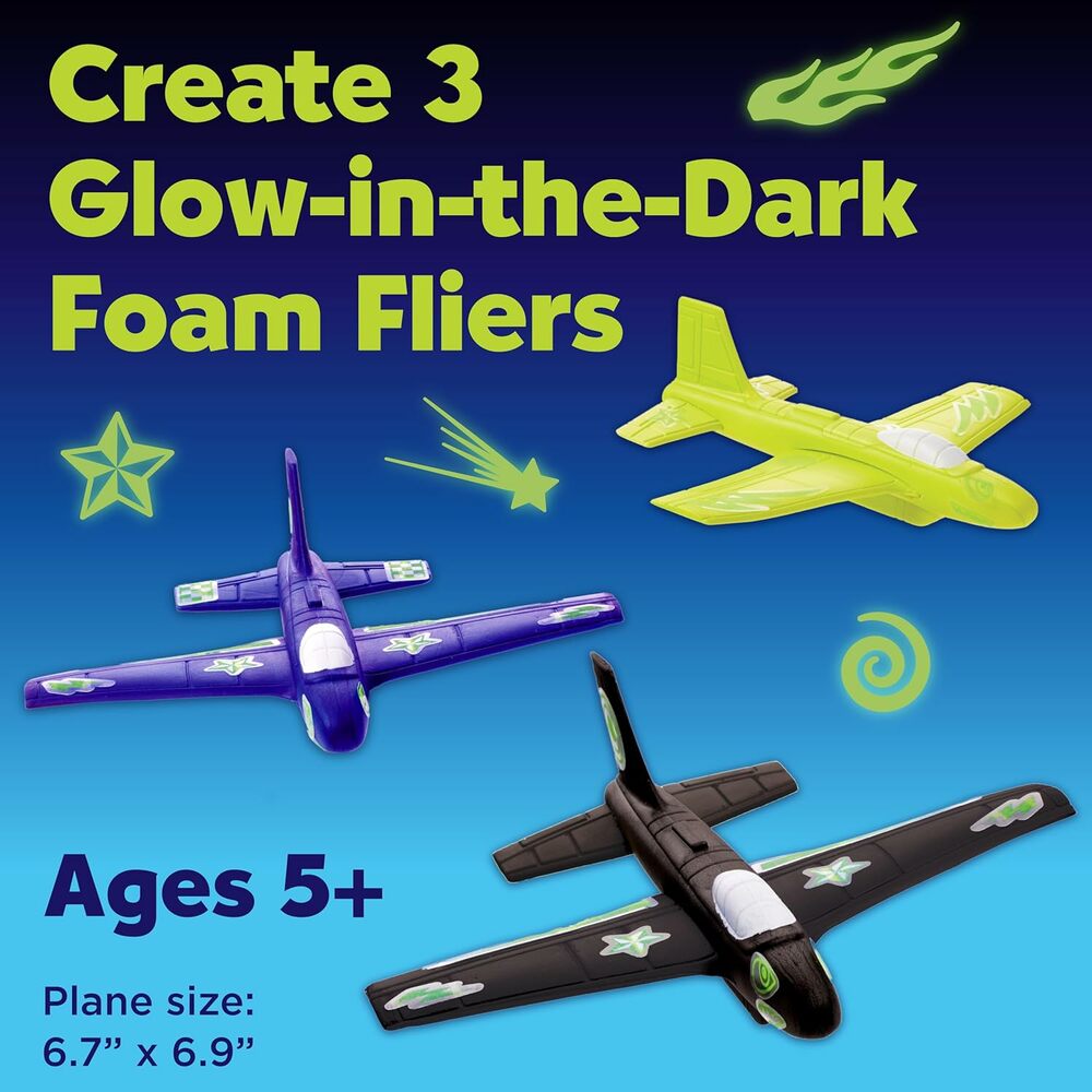 STUNT SQUADRON GLOW IN THE DARK FOAM FLIERS