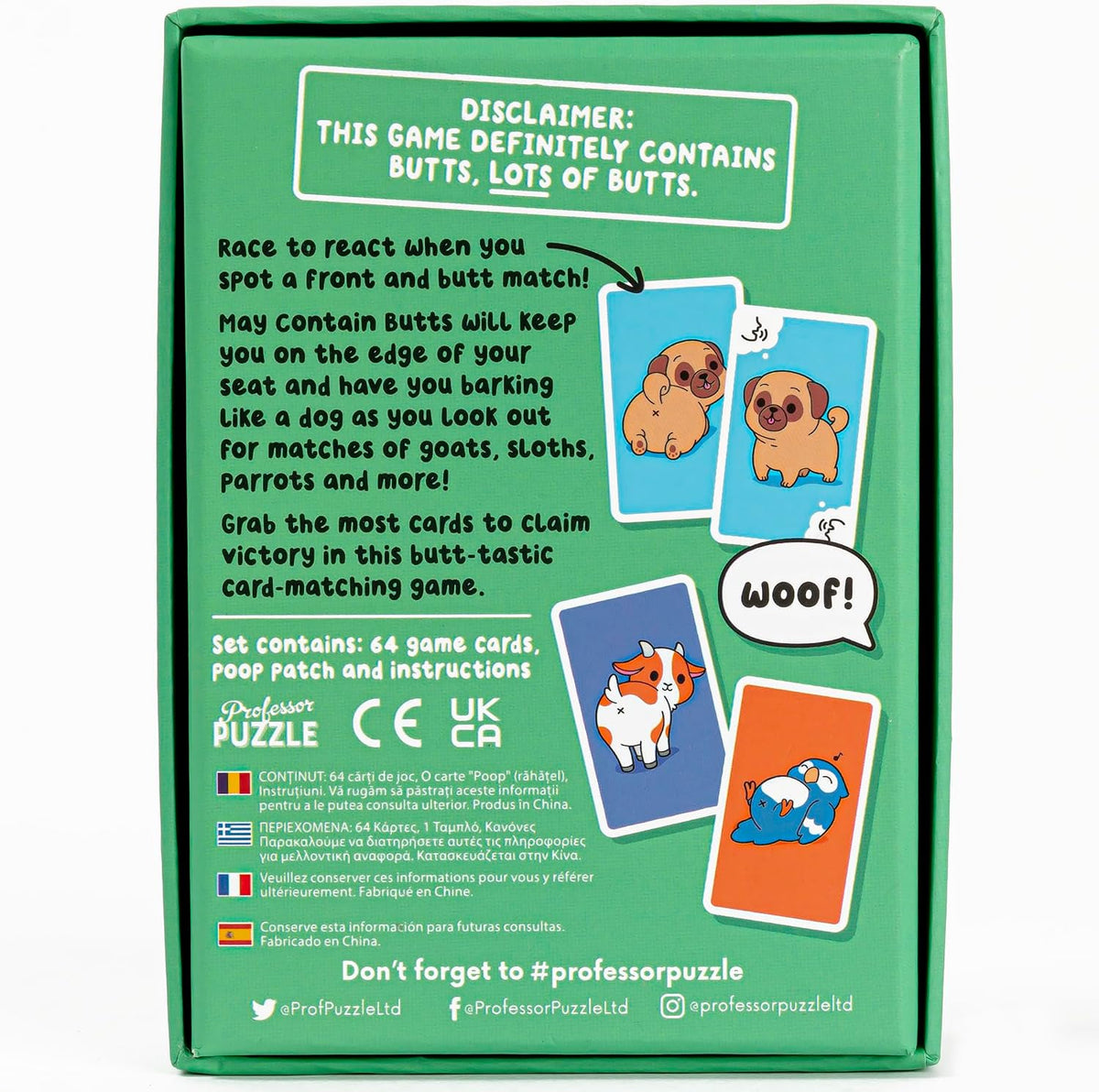 MAY CONTAIN BUTTS