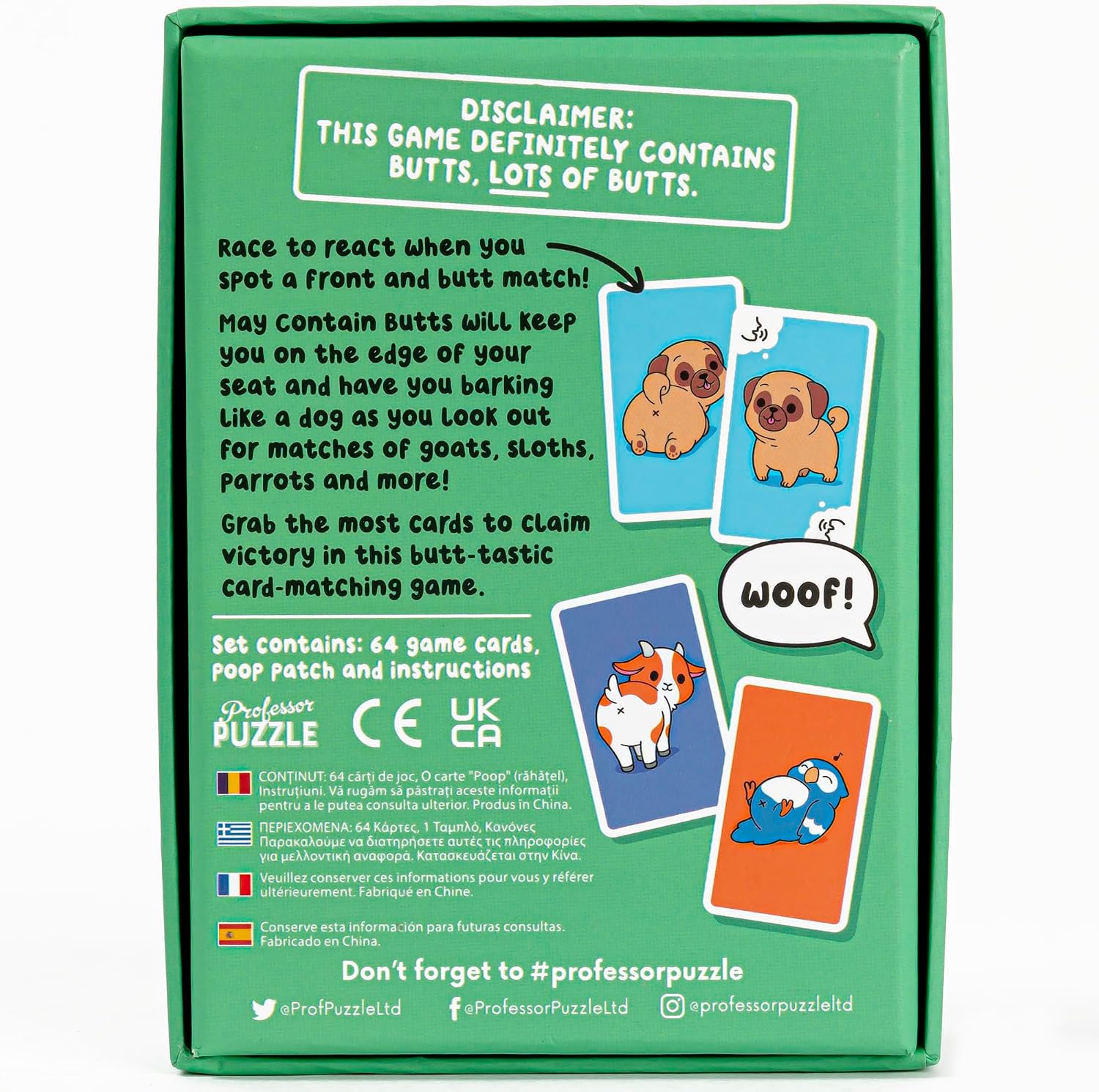 MAY CONTAIN BUTTS