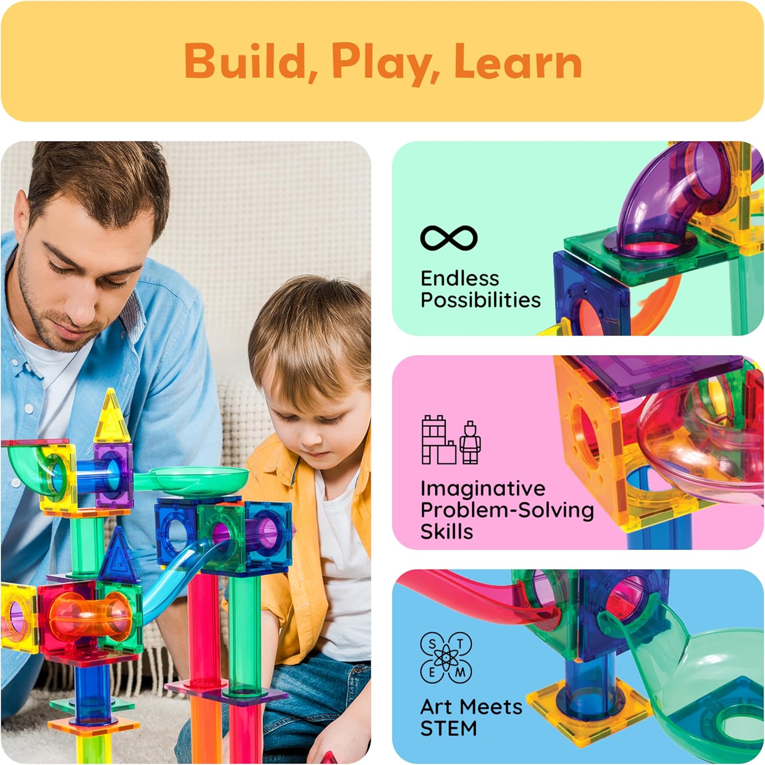 PICASSO TILES 100 PC MARBLE RUN