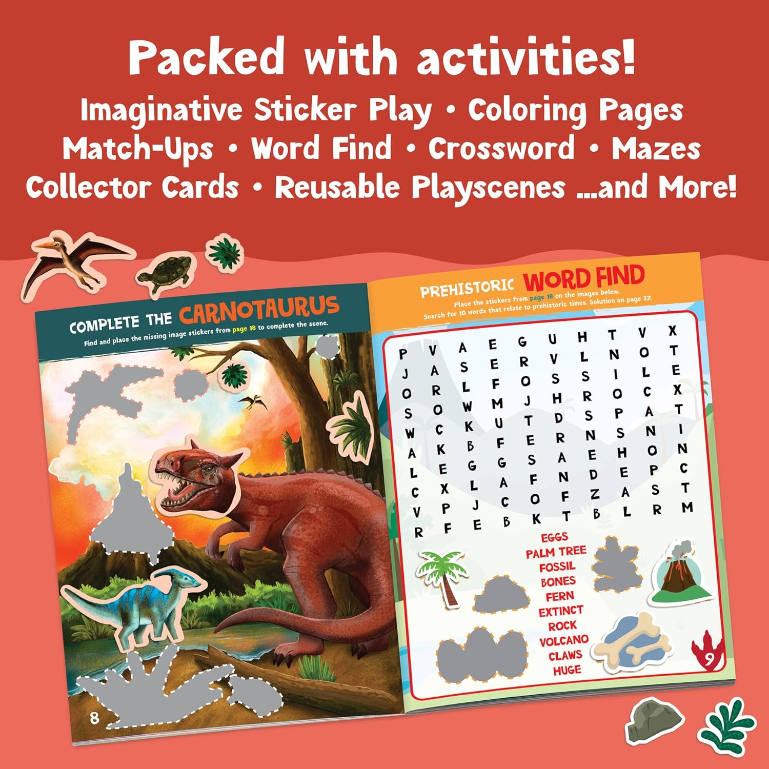 DINOSAUR STICKER ACTIVITY BOOK
