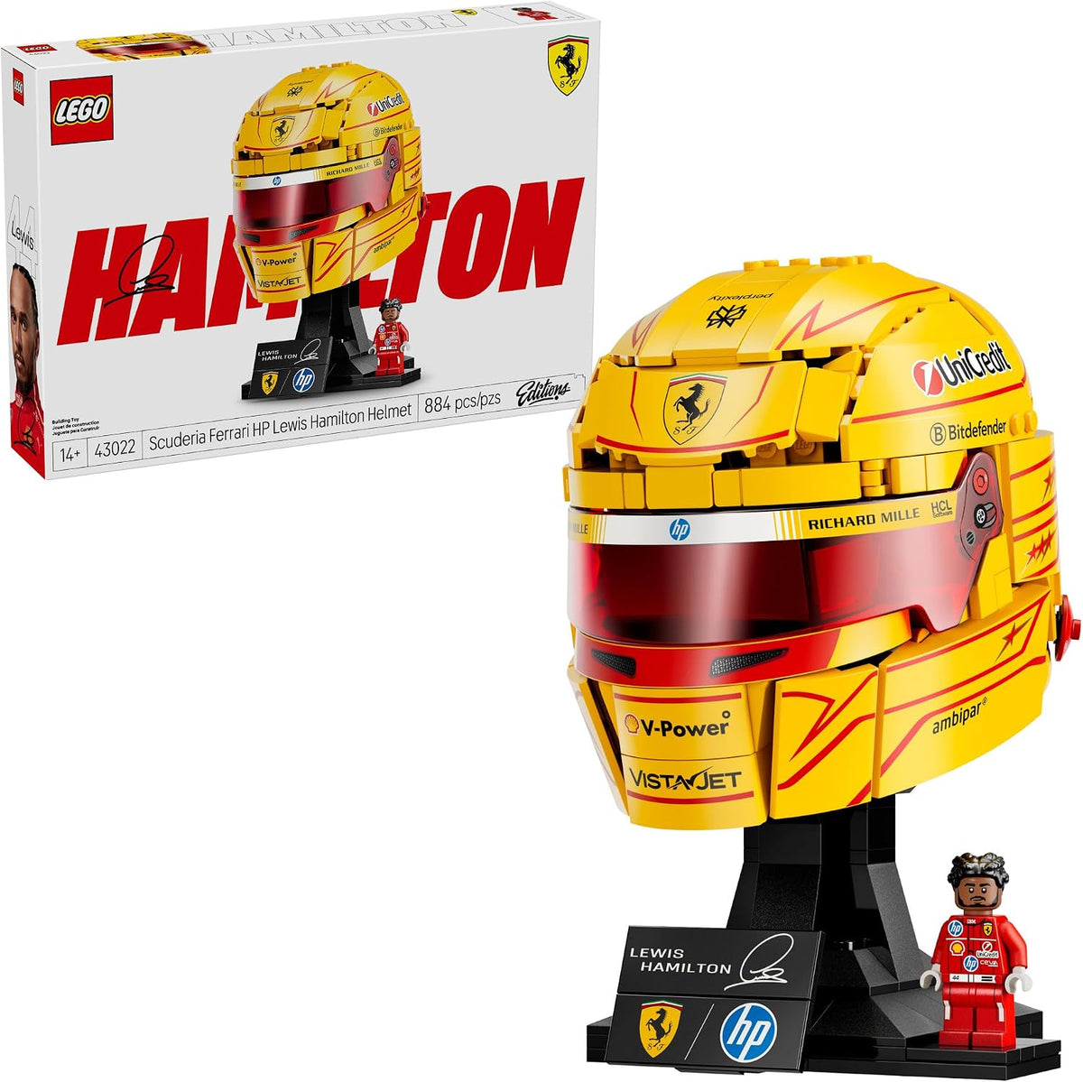 LEWIS HAMILTON FERRARI HELMET
