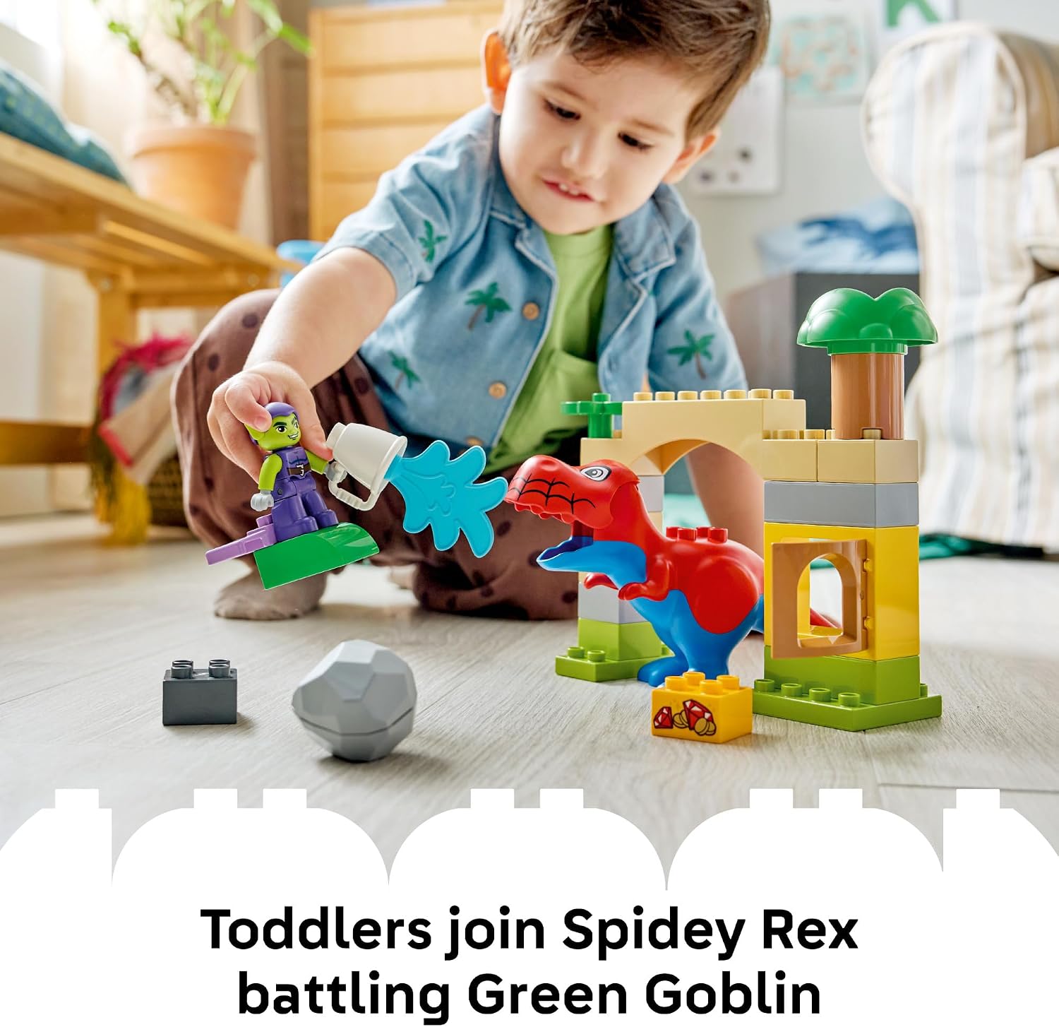 DINOSAUR SPIDEY REX VS GREEN GOBLIN