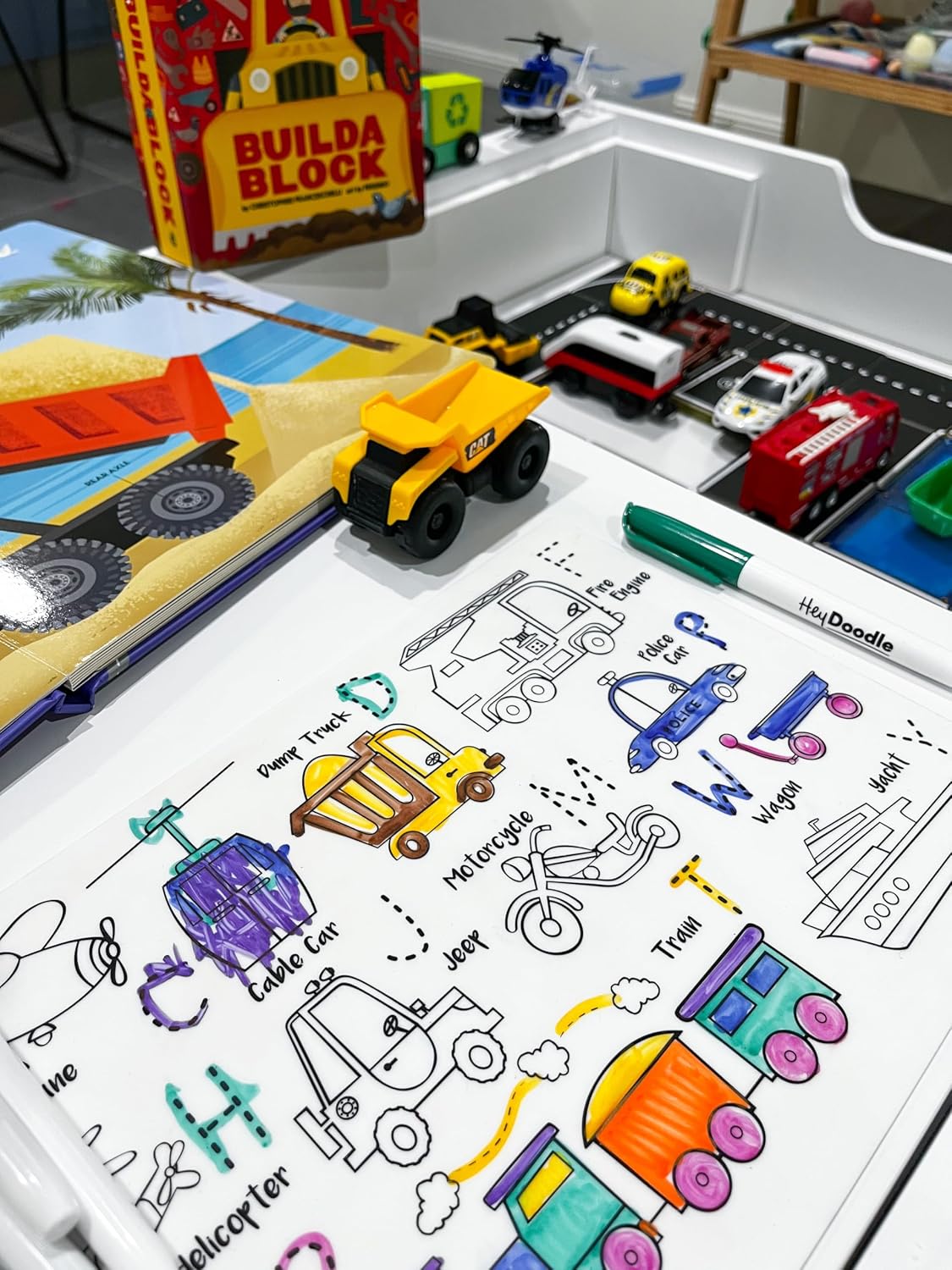 TOOT TOOT HONK COLORING MAT