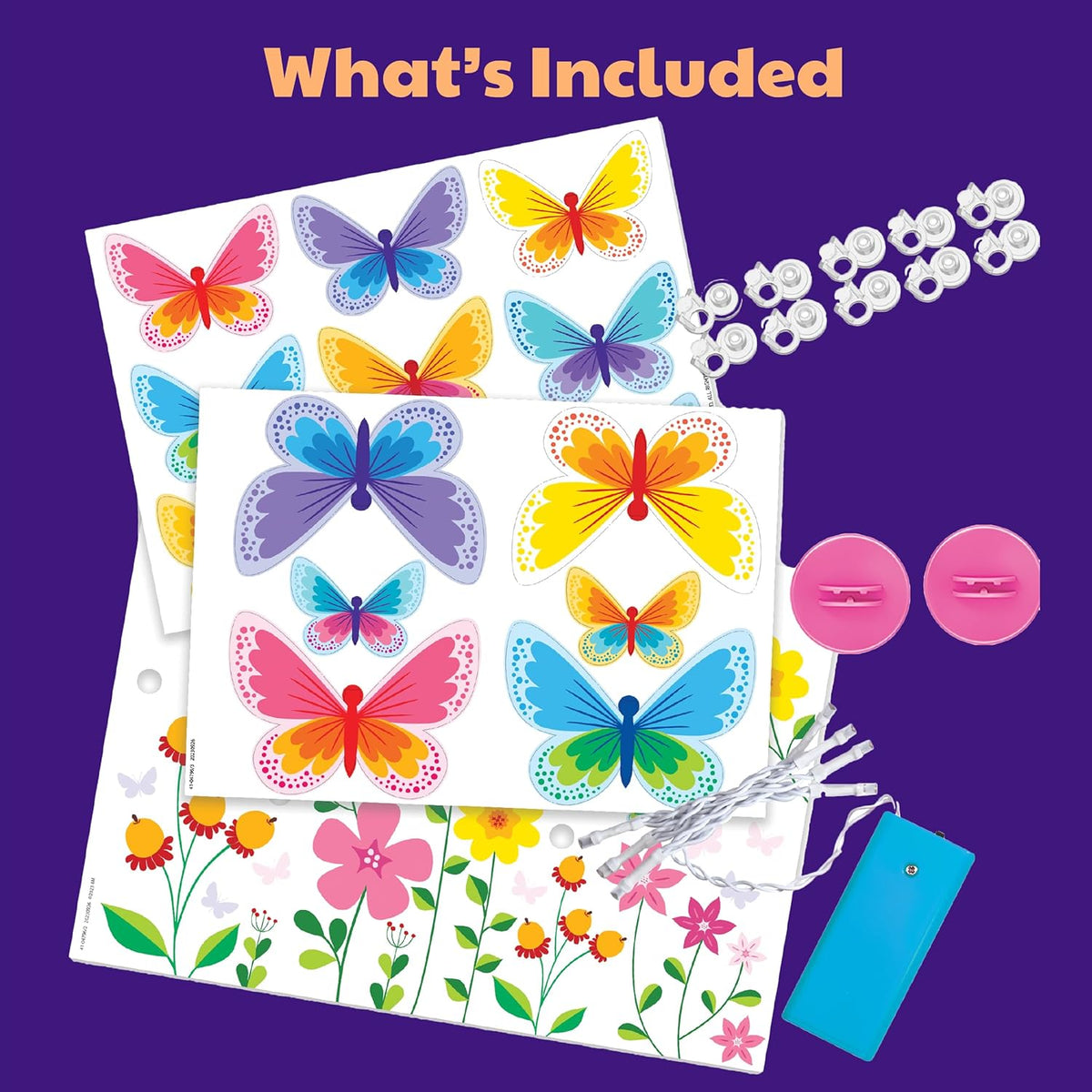 3D GLOW BUTTERFLY CANVAS