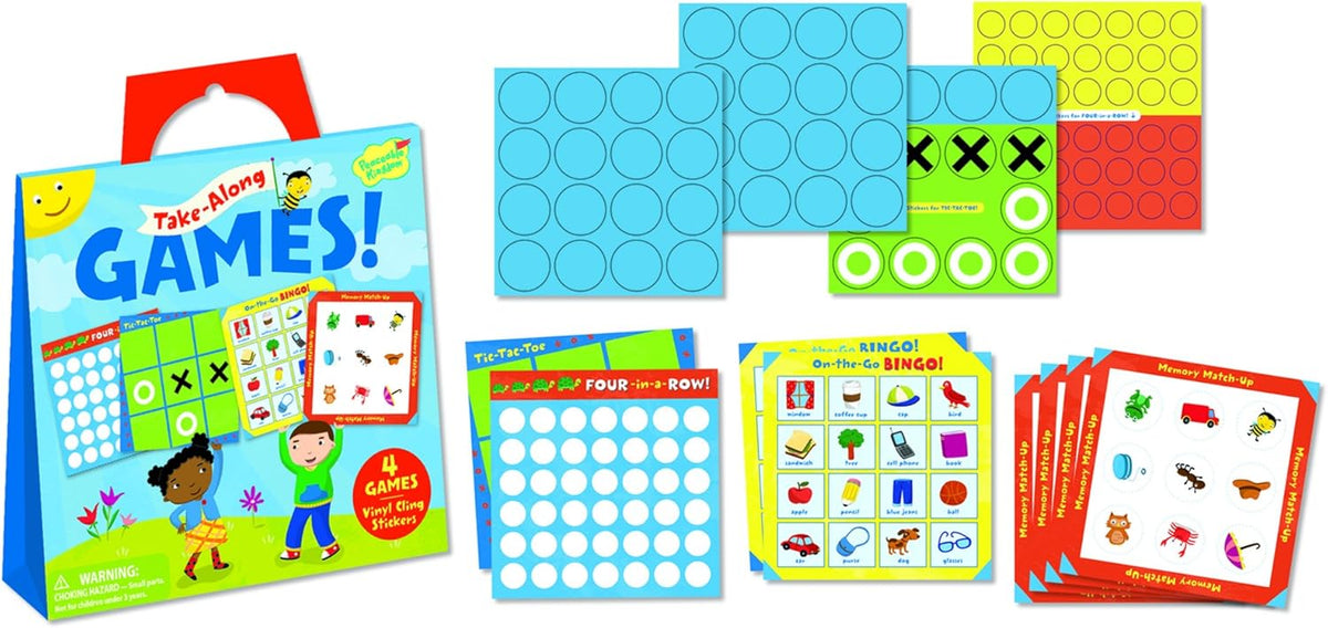 TAKE ALONG GAMES REUSABLE STICKERS