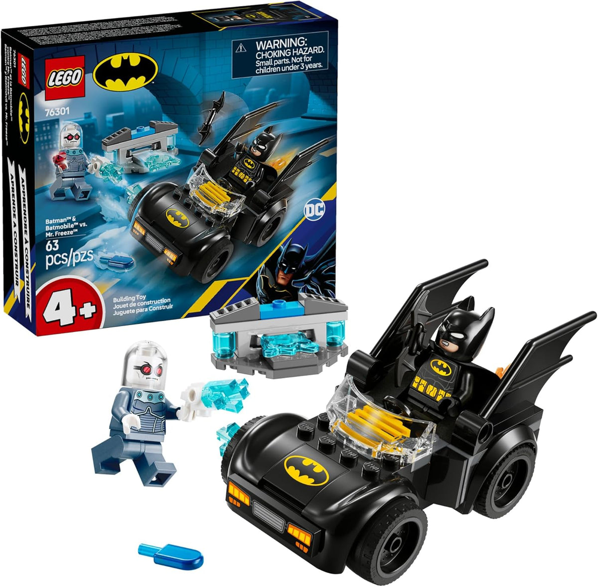 BATMAN AND BATMOBILE VS MR FREEZE