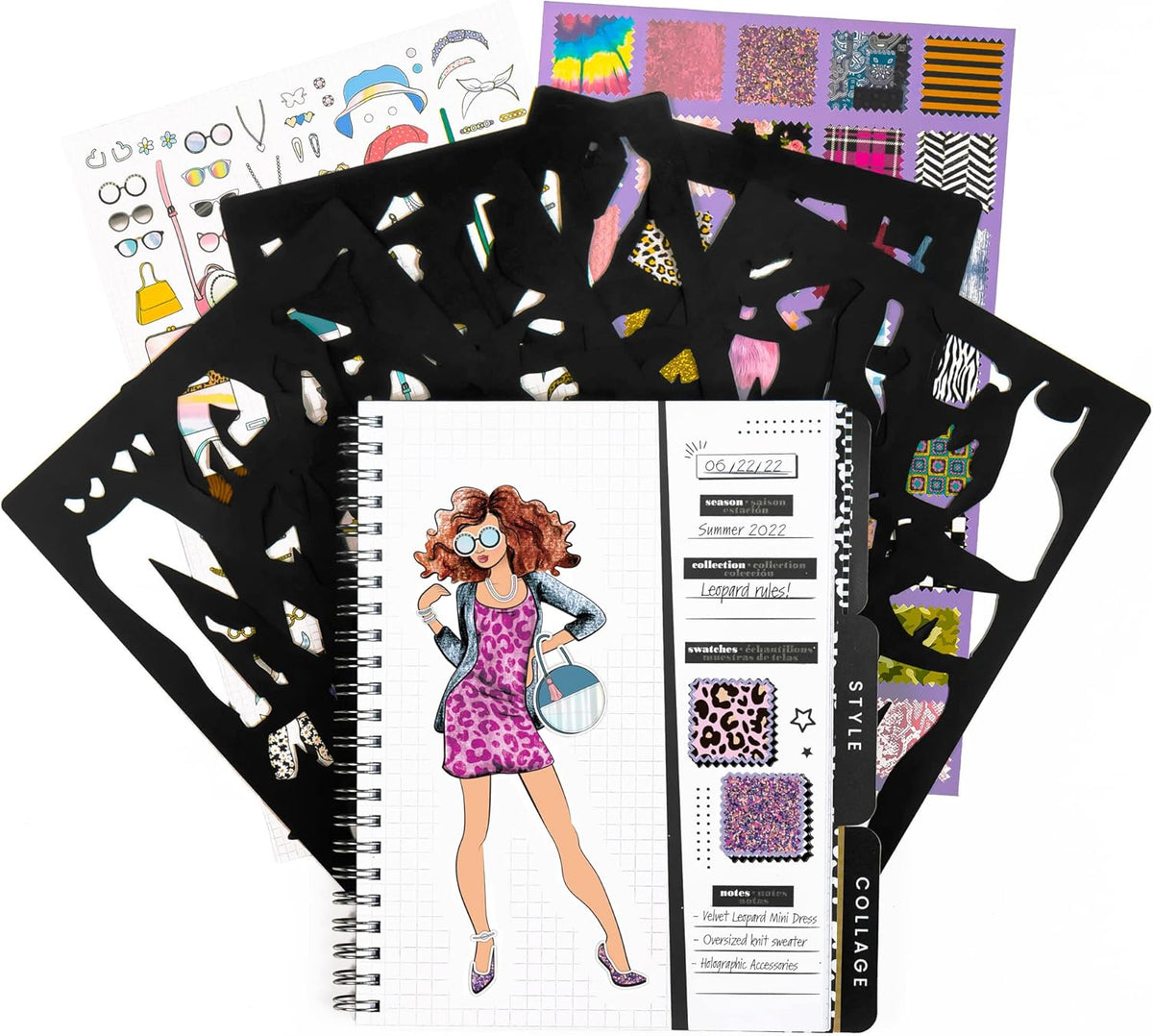RUNWAY FASHION GRAPHIC JOURNAL SET