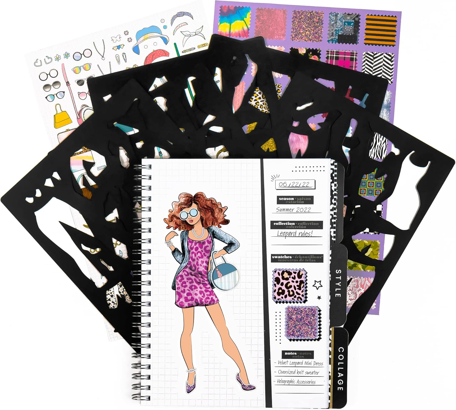 RUNWAY FASHION GRAPHIC JOURNAL SET
