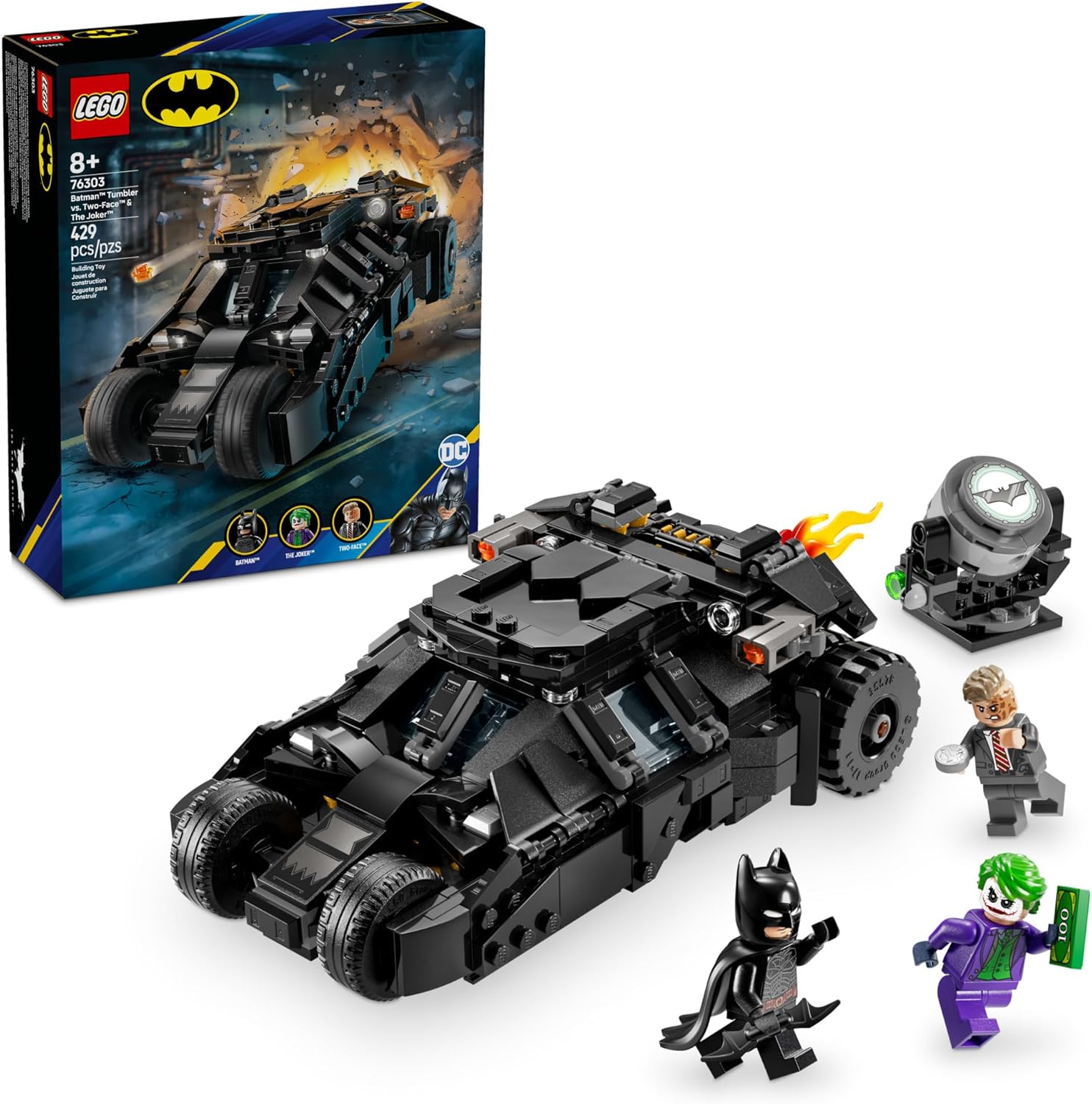 BATMAN TUMBLER VS TWO FACE AND THE JOKER