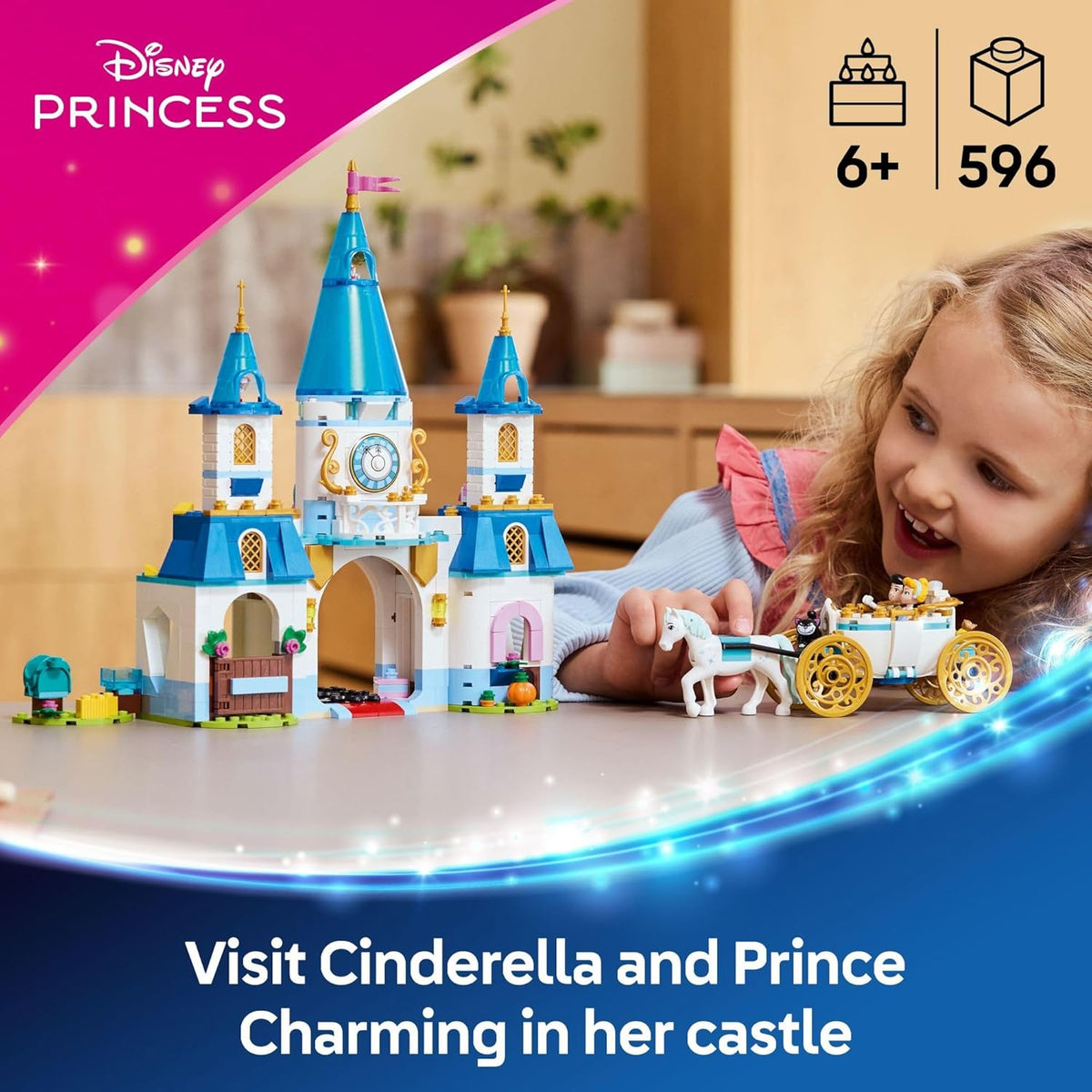 CINDERELLAS CASTLE AND HORSE CARRIAGE