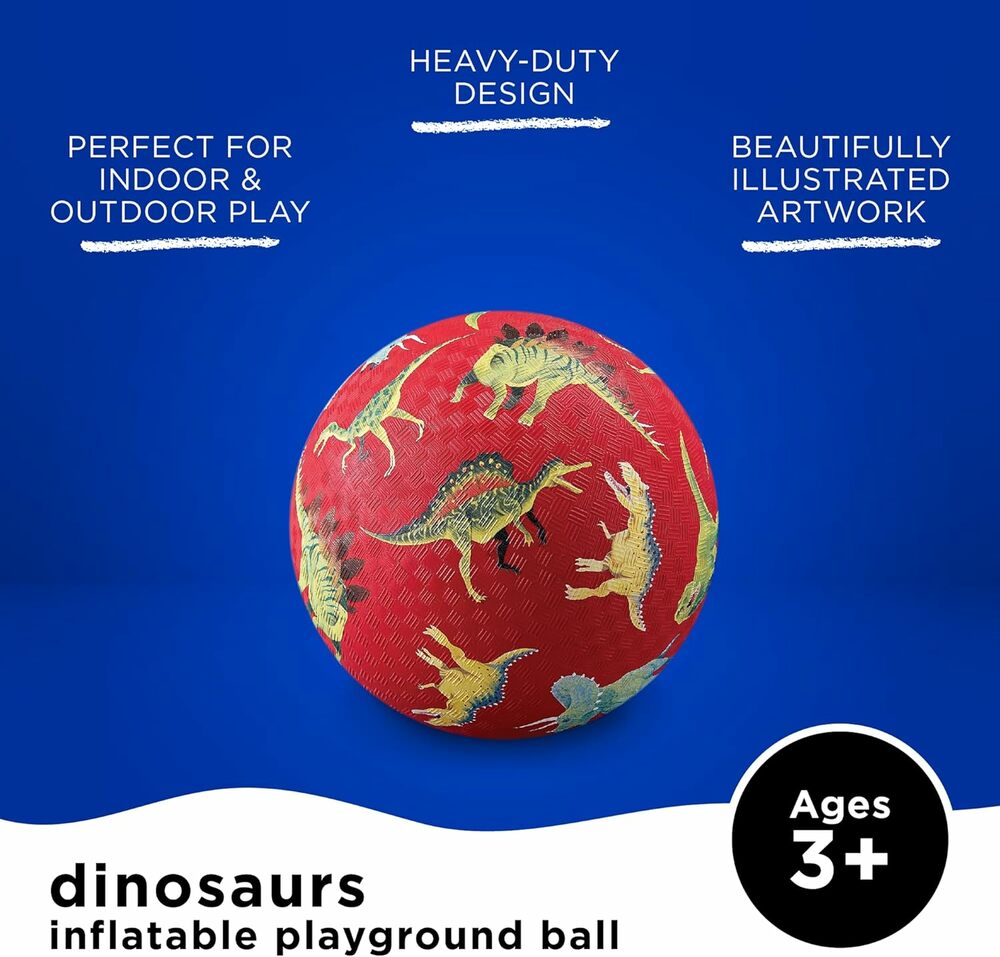 7IN PLAYBALL DINOSAUR RED